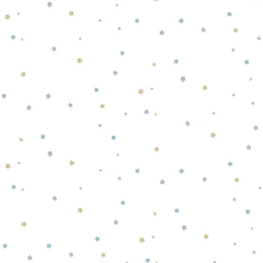 Noordwand behang mondo baby little stars blauw en wit