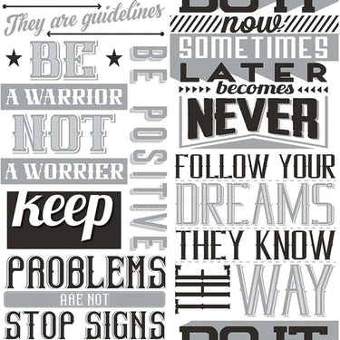 Noordwand behang friends coffee words and letters zwart en wit