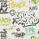 Noordwand behang friends coffee graffity print grijs en groen