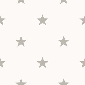 Noordwand behang friends coffee little stars lichtgrijs en wit