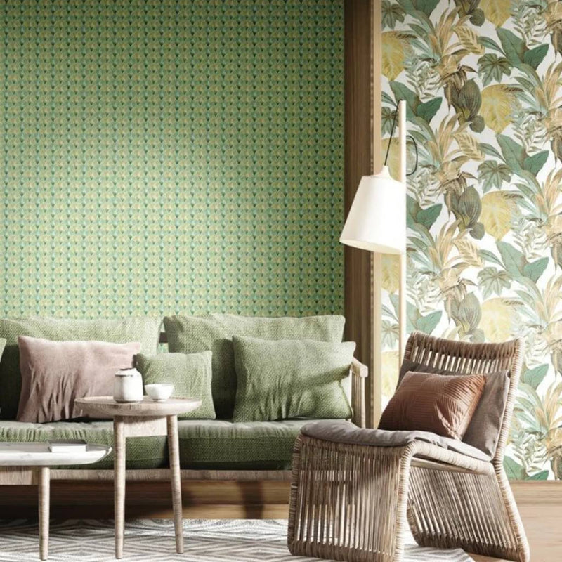 Load image into Gallery viewer, Noordwand Noordwand Behang Topchic Fans groen
