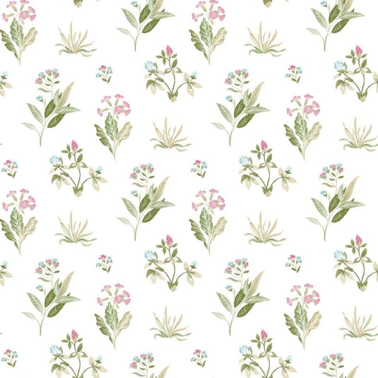 Noordwand behang blooming garden 6 flowers and plants wit en groen
