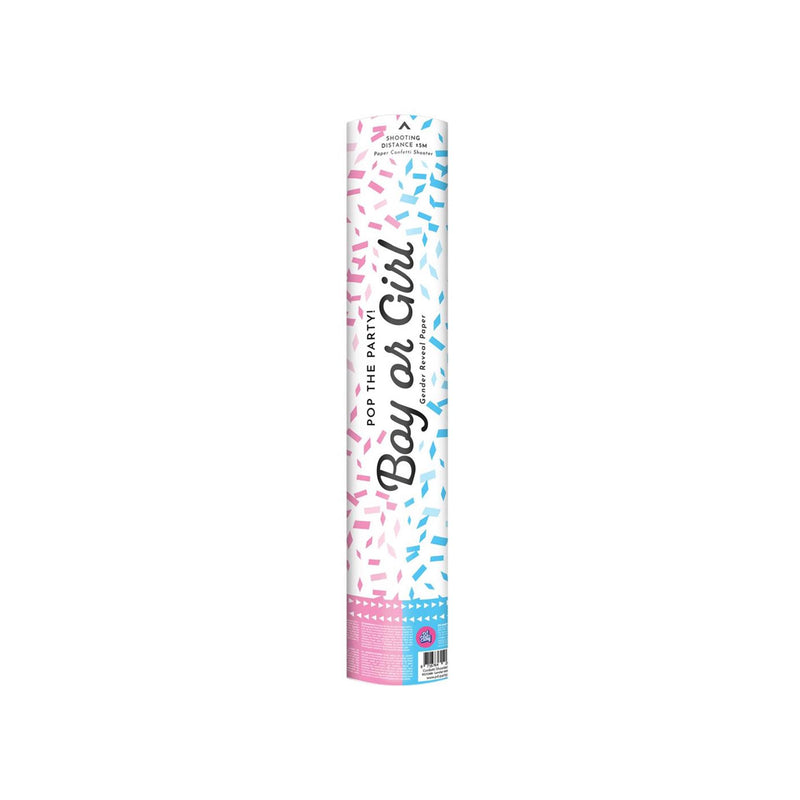 Afbeelding laden in galerijviewer, Paperdreams confetti kannon 40 cm - gender reveal girl paper
