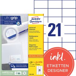 Etiketten avery 200 stuks wit