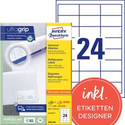 Multifunctionele etiketten avery zweckform 5280 stuks wit