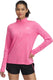 Under armour tech 1 2 zip- twist-pnk dames sporttrui - super roze - wit