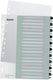 Leitz wow tabblad 1-20 tabs herbruikbaar a4 formaat zwart wit