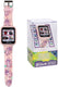 Accutime disney lilo stitch angels interactieve digitaal horloge met led scherm - cadeau - roze - met camera spelletjes
