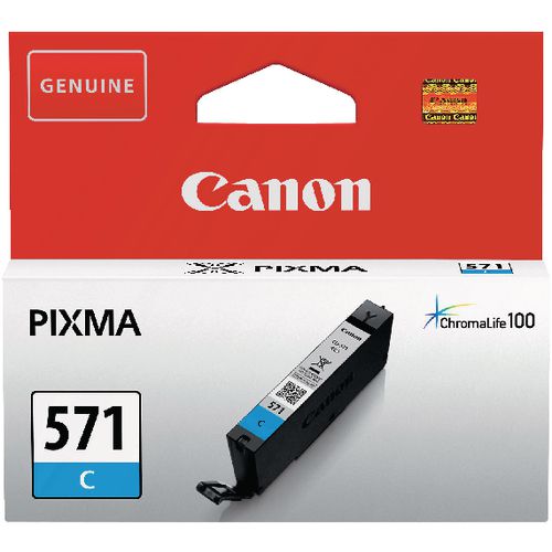 Inktcartridge canon cli-571c cyaan