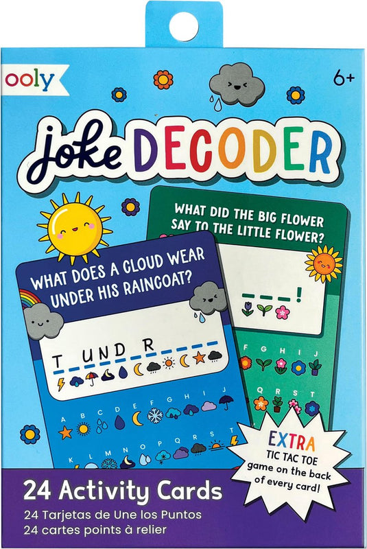 Ooly - joke decoder - activity cards - 24 moppen ontdekkingskaarten