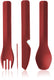 Human gear - trio - red - bestek - herbruikbaar - campingbestek