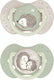 Difrax lovi fopspeen dynamisch - classy - 18+ maanden - groen - 2 stuks