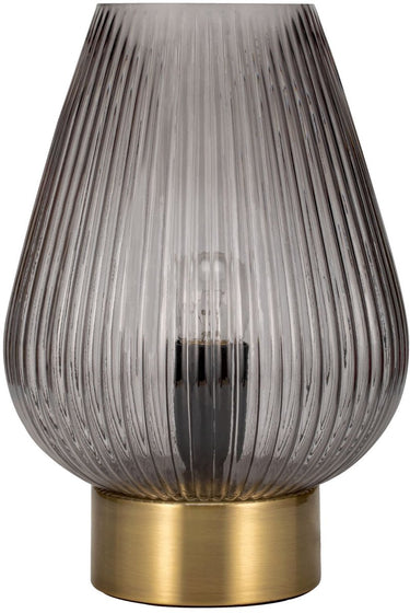 Pauleen led-tafellamp crystal gloom e27 max. 40w rookglas, messing