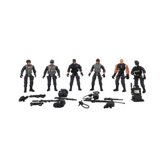 Load image into Gallery viewer, Politie figuren set 6 stuks
