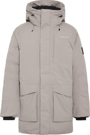 Didriksons akilles usx parka 2 heren outdoorjas - ash brown xxl