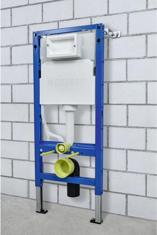 Geberit duofix basic up100 delta inbouwreservoir - voor wand wc - 112cm - 12cm - wandankers - blauw