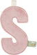 Little dutch slinger element - letter s - roze