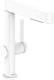 Hansgrohe finoris - wastafelkraan - met afvoerplug - 230mm - uittrekbare vuistdouche - 2 straalfuncties - mat wit