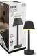 Calex oplaadbare tafellamp lucca - draadloos - dimbaar - warm wit licht rgb - waterdicht - decoratie voor tuin, woonkamer, slaapkamer - sfeerverlichting – zwart