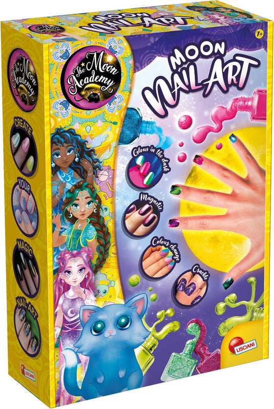 Lisciani the moon academy moon nail art