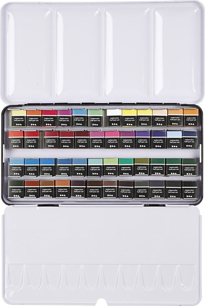 Load image into Gallery viewer, Creotime art aquarelverf standaardkleuren - 48 kleuren
