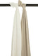 Meyco baby uni swaddle - 2-pack - pre-washed hydrofiel - offwhite sand - 120x120cm