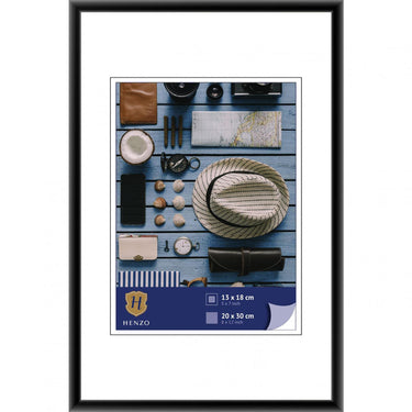 Henzo fotolijst napoli frame 20x30cm foto 13x18cm zwart kunststof