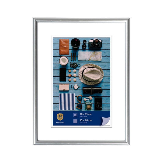 Henzo fotolijst napoli 15x20cm zilver