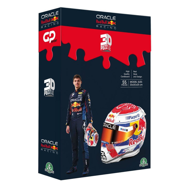 Load image into Gallery viewer, Overige merken 3d puzzel formule 1 helm max verstappen 55 stukjes
