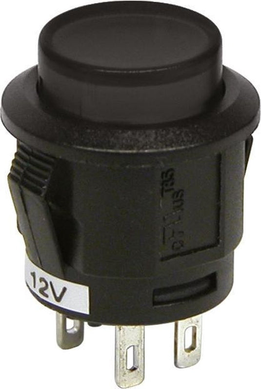 Carpoint drukschakelaar 12v zwart