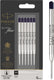 Parker balpenvullingen | medium punt (1,0 mm) | zwarte quinkflow-inkt | 6 stuks