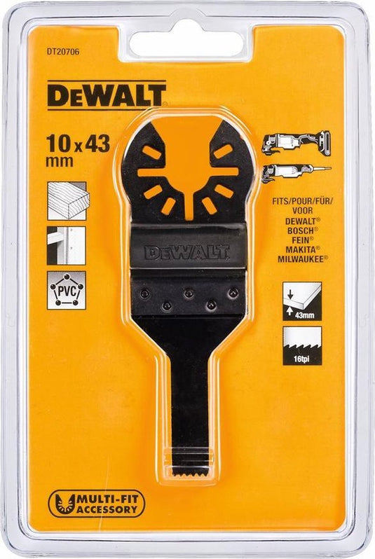 Dewalt dt20706 universeel multitool zaagblad voor hout - 10mm