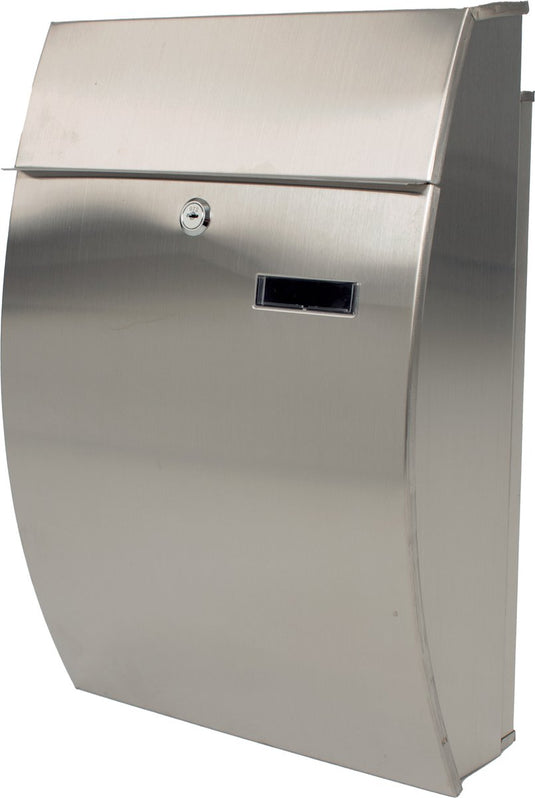 V-part - brievenbus 'tian' - stainless steel - mat rvs - brievenbus