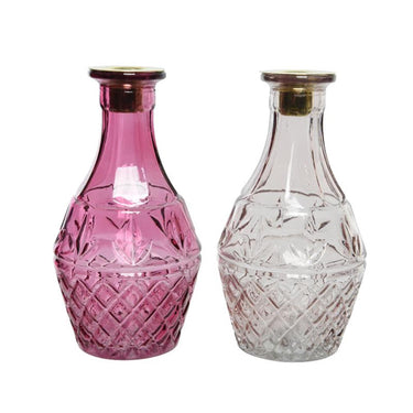 Decoris kandelaar glas ã˜10-h18.5cm