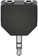 Hama 00205191 jackplug audio adapter [2x jackplug female 3,5 mm - 1x jackplug male 3,5 mm] zwart