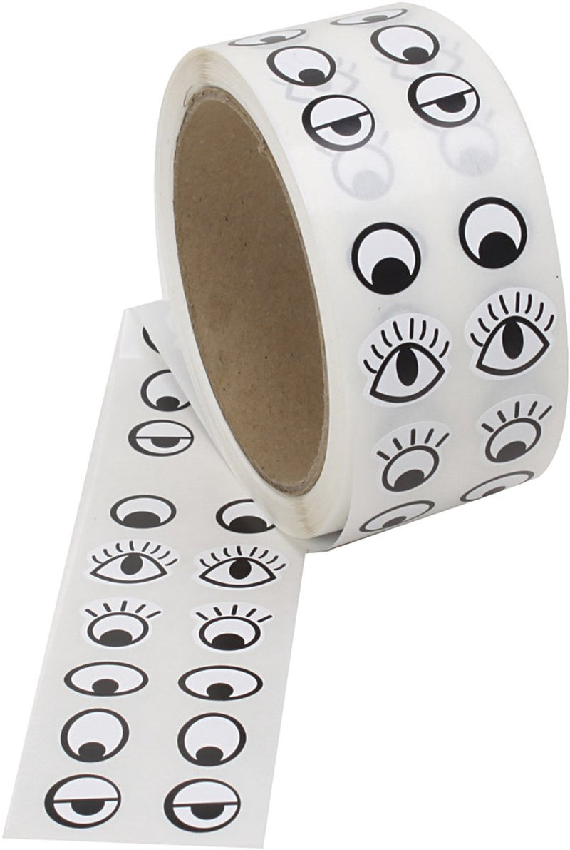 Load image into Gallery viewer, Creativ company https: www.cchobby.nl sticker-ogen-zwart-wit-2000-stuk-1-doos
