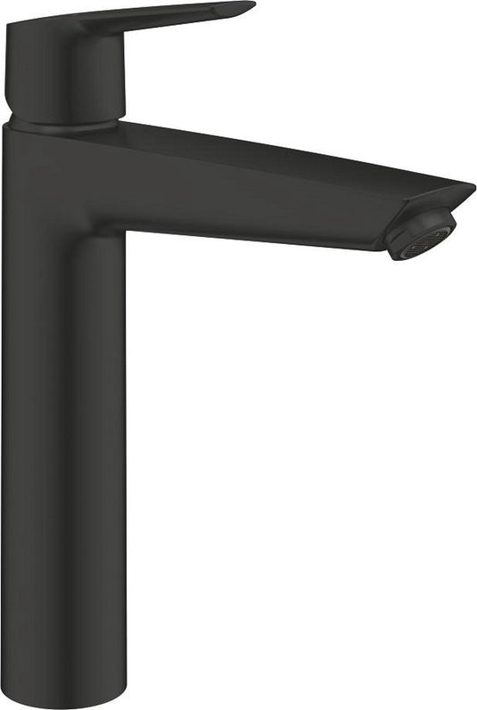 Grohe quickfix start eengreeps wastafelmengkraan voor vrijstaande wastafels met push-open waste, xl-size, energie- en waterbesparend, matte black. eenvoudig te installeren met de quicktool.