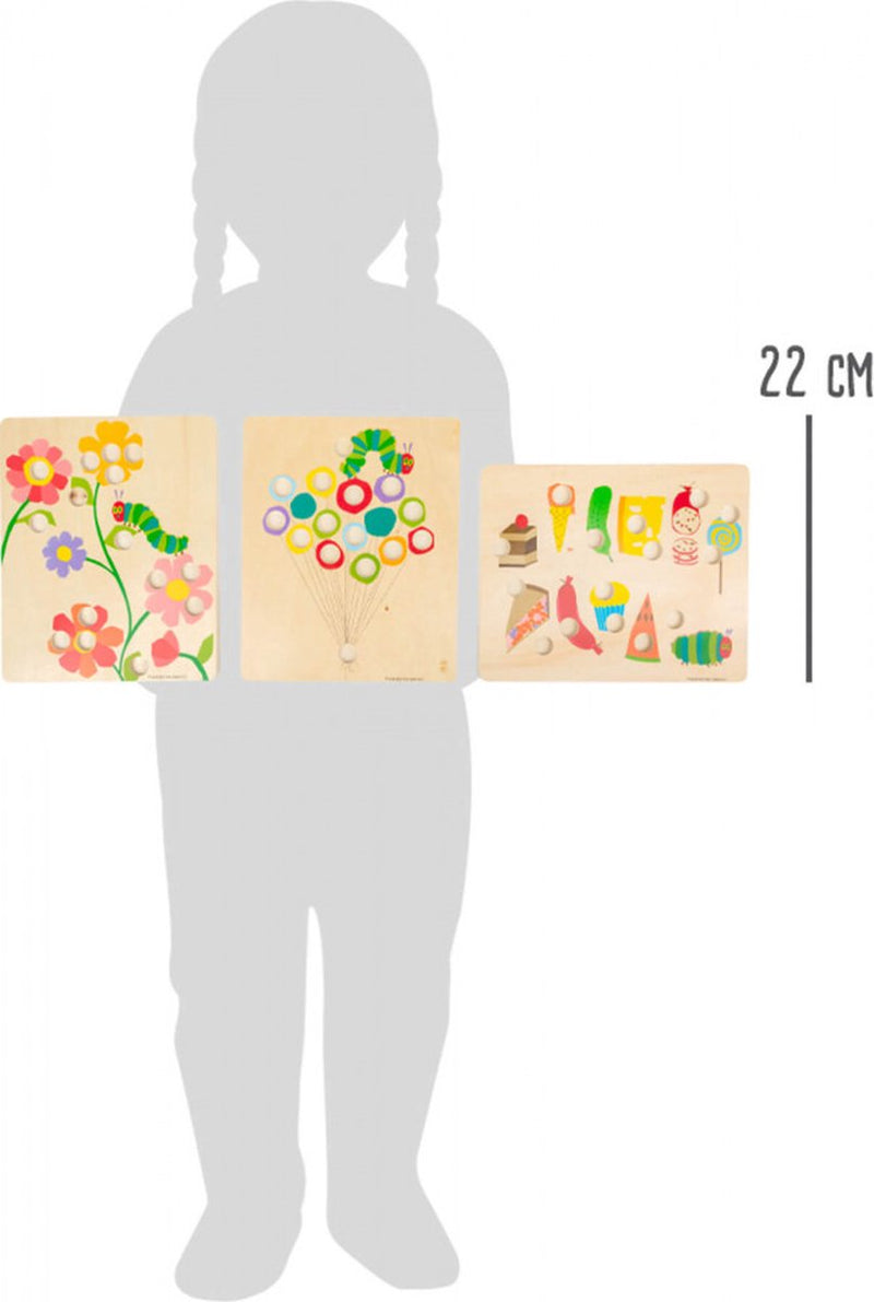 Load image into Gallery viewer, Small foot - rupsje nooitgenoeg houten kleurenspel
