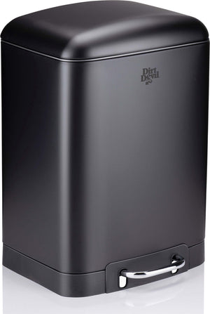 Dirt devil pedaalemmer 12 liter - prullenbak badkamer - rvs - zwart
