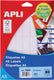 Apli witte etiketten print write ft 19 x 40 mm (b x h), 525 stuks, 35 per blad (1866)