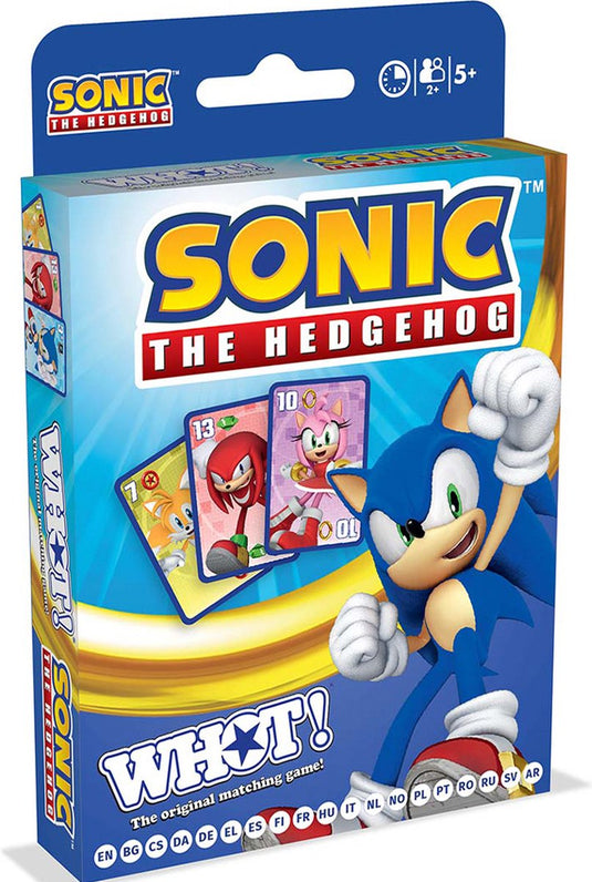 Winning moves sonic the hedgehog - speelkaarten - whot! (meertalig)