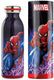 Egan disney spiderman waterfles thermofles - 21 cm hoog - blauw - rvs - in geschenkverpakking