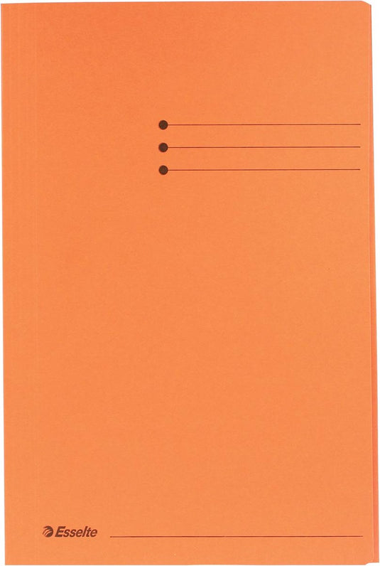 Esselte manilla 3-klepsmap - folio - 50 stuks - oranje