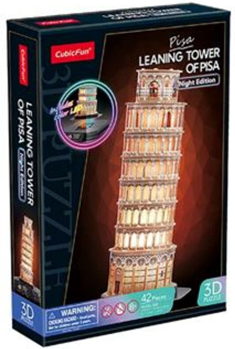 Load image into Gallery viewer, Cubic fun 3d puzzel toren van pisa met led verlichting
