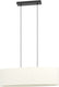 Eglo febres hanglamp - e27 - 78 cm - zwart wit - teddy stof