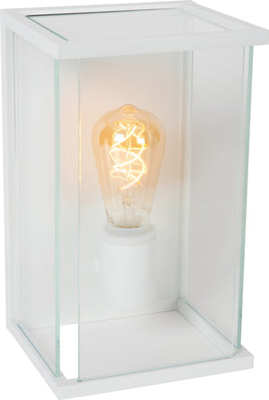 Lucide claire - wandlamp binnen buiten - 1xe27 - ip54 - wit