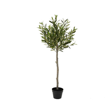 Decoris kunstboom olijfboom in pot 570 bladeren dia45x120cm groen