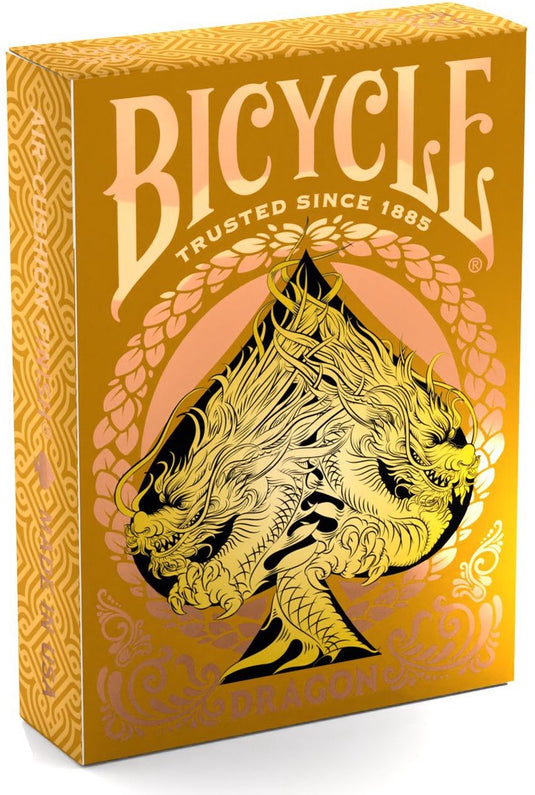 Bicycle dragon gold - premium speelkaarten - poker - ultimates - collectible