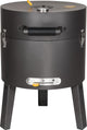 Boretti - tonello houtskoolbarbecue - bbq - ø 37 cm - zwart - draagbaar