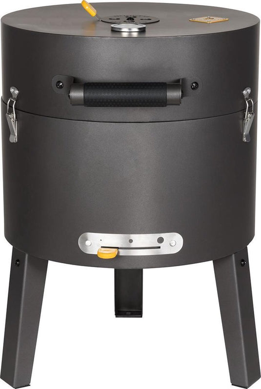 Boretti - tonello houtskoolbarbecue - bbq - ø 37 cm - zwart - draagbaar